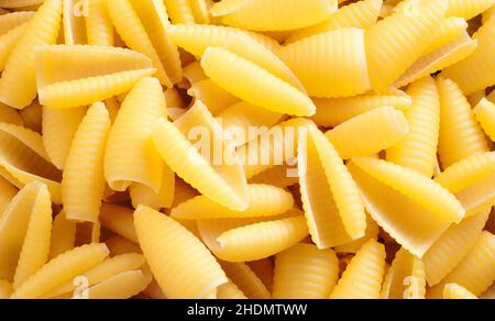 Pasta, Nudelsorten, Nudeln, Nudelgerichte, Nudelsorten, Nudelauswahl Stockfoto