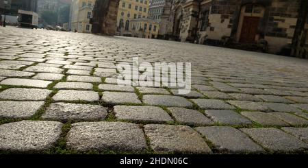 Kopfsteinpflaster, Kopfsteinpflaster Stockfoto