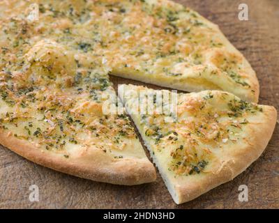 Pizza, Pizzabrot, Pizza, Pizzabrot Stockfoto