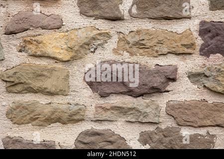 Wand, Steinmauer, Wände, Steinmauern Stockfoto