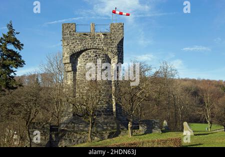 lindenfels, Bismarckturm, litzelröder höhe Stockfoto