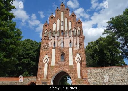 Stadttor, Backsteingotik, neubrandenburg, wiekhaus, Tore, Ziegelgothiker Stockfoto