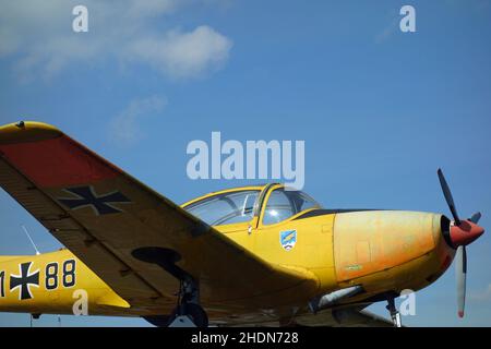 Propellermaschine, Militärflugzeug, Propellermaschinen Stockfoto