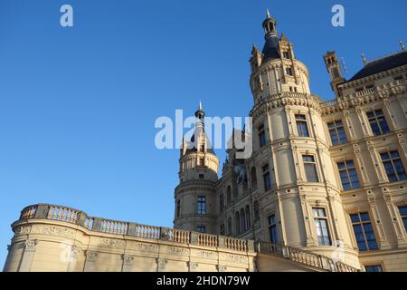 Schloss schwerin, Schlösser schwerin Stockfoto