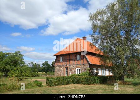Gut wotersen, Bauernhofgebäude Stockfoto