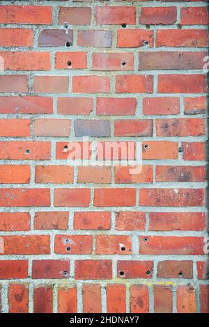 Wand, Ziegelwand, Wände, Ziegelwände Stockfoto