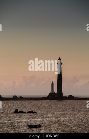 Leuchtturm, phare de l'ile vierge, Leuchttürme Stockfoto