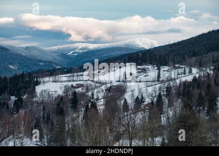 Krkonoše, riesengebirge Stockfoto