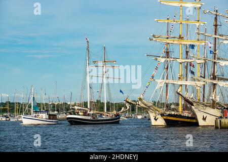 windjammer, hanse Segel, Windjammer Stockfoto