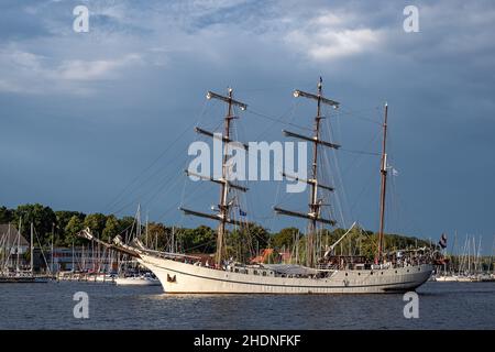 windjammer, hanse Segel, Windjammer Stockfoto