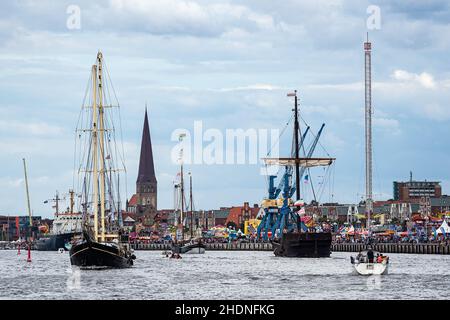 windjammer, hanse Segel, Windjammer Stockfoto