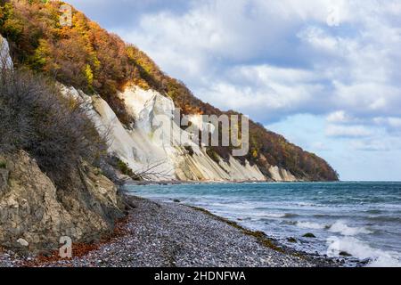ostsee, Kreidefelsen, ostsee, Kreidefelsen Stockfoto