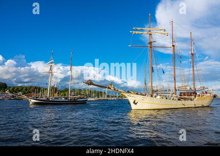 windjammer, rostock, hanse Sail, Windjammer, rostocks Stockfoto