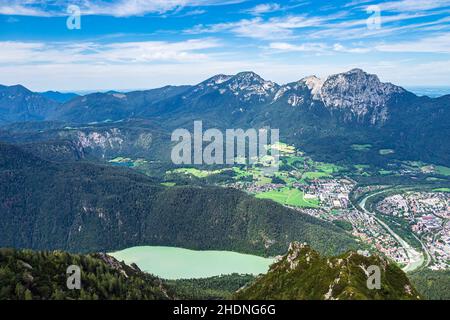 lattengebirge, Predigt Stuhl, saalachsee Stockfoto