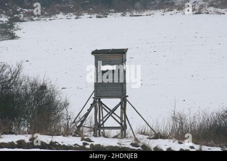 Winter, hohe Sitze, Winter, hohe Sitze Stockfoto