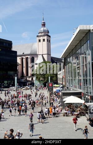 köln, Bahnhofsvorplatz, Colognes, Bahnhofsvorplatz Stockfoto