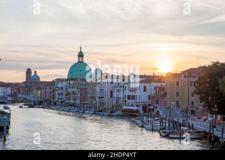 venedig, Canal grande, san simeone Piccolo, venices Stockfoto