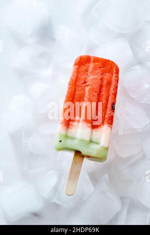 Eis, Eis, Meloneneis, Eis, Eis, Eis, Eis, Eiscreme, Eiscreme Stockfoto