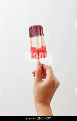 Eis, Sorbet, aromatisiertes Eis, Eis, Eiscreme, Eiswürze, Sorbets, aromatisierte Eiswürze Stockfoto
