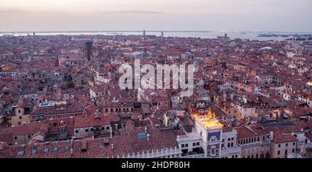 Stadtblick, venedig, Stadtblick, venedig Stockfoto