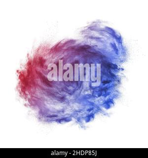 Blau, lila, rot, Schatten, Farbwolke, Blues, lila, violett, rot, Farben Stockfoto