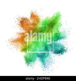 Pigment, Farbexplosion, Pigmente Stockfoto