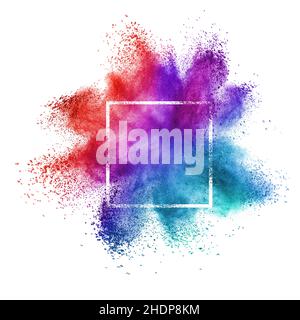 Pigment, Farbexplosion, Pigmente Stockfoto