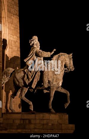 Reiterskulptur, Kaiser wilhelm Denkmal, hohensyburg, Skulptur, Hockenskulpturen, Statue, kaiser-wilhelm-denkmals Stockfoto