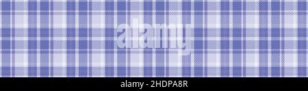 Peri lila Tartan Farbe des Jahres Rand Textur. Tonal karierte karierte trendige Textur Hintergrund. Weiche Pastell periwinkle blau Vektor wiederholen Fliese Stock Vektor