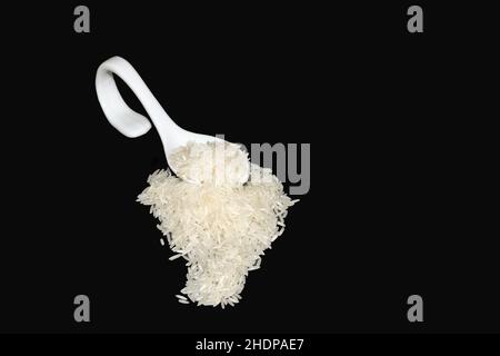 Langkornreis, Basmati-Reis, Weißer Reis, Langkornrisse, Basmati-Reis Stockfoto