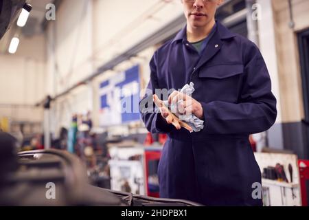 autowerkstatt, Mechaniker, Mechaniker, Autowerkstätten, Mechaniker, Mechaniker Stockfoto