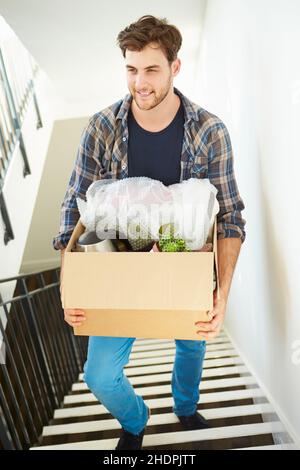 Umzug, Umzug, Umzug, Verlagerungen, Bewegung Stockfoto