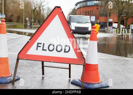 Flut, Flut, Flut, Überschwemmungen Stockfoto