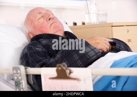 Krankenhaus, Patient, Krankenhausaufenthalt, Klinik, Krankenhäuser, Medizinisches Zentrum, Patienten Stockfoto