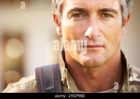 Mann, Soldat der Armee, Mann, Männer, Soldaten der Armee, Truppen Stockfoto