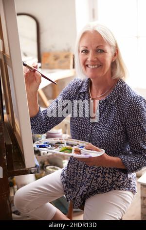 Senioren, Künstler, Senioren, alt, Senioren, Künstler Stockfoto