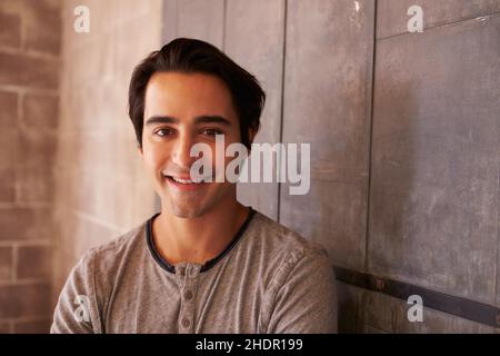 Porträt, junger Mann, Porträts, Kerl, Mann, Männer, jung Stockfoto