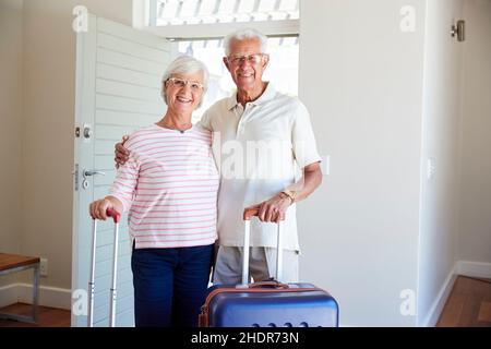 Glücklich, Urlaub, älteres Paar, happies, Urlaub, Urlaub, ältere Paare Stockfoto