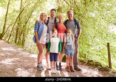 Familie, Generationen, Gruppenbild, Familien, Generation, Gruppieren Sie Bilder Stockfoto