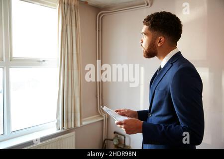 Wohnungssuche, Wohnungssuche, Wohnungssuche Stockfoto