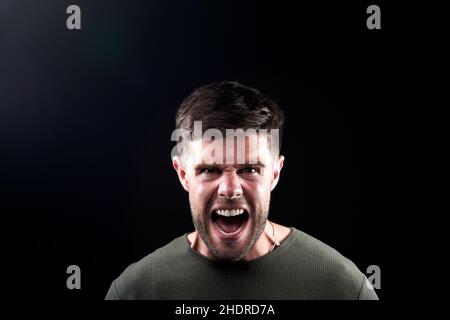 Wut, Wut, Geschrei, anger, Angries, Schreit, schreit, schreit Stockfoto