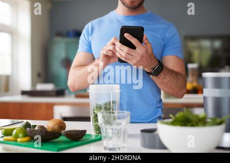 Rezept, Smoothie, Detox, grüner Smoothie, Rezept, Rezepte, Smoothies Stockfoto
