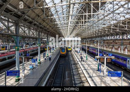 Bahnhof, manchester piccadilly, Bahnhöfe Stockfoto