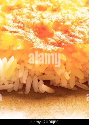 Auflauf, Gratin, Reisauflauf, Aufläufe, Gratin Stockfoto