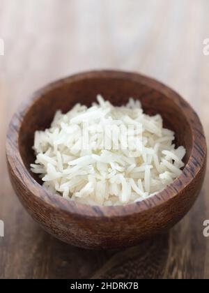 Reis, Basmati, Reiskorn, Ries, Basmatis, Reiskörner Stockfoto