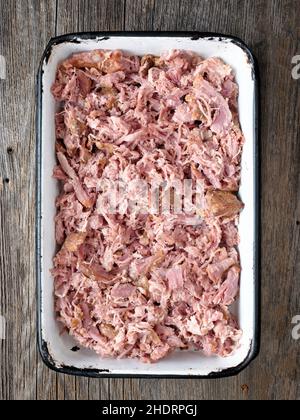 Schweinefleisch, Schweinefleisch, Schweinefleisch Stockfoto