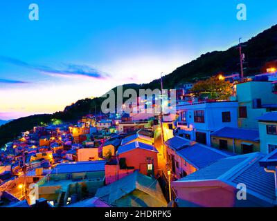 Dorf, busan, Gamcheon, Dörfer, Busans Stockfoto