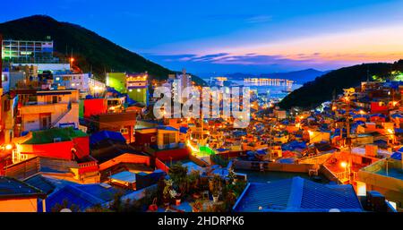 Stadt, busan, Gamcheon, Städte, Busans Stockfoto