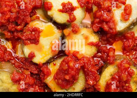 Auberginen, Gemüseauflauf, Parmigiana, Auberginen, Gemüseauflauf Stockfoto