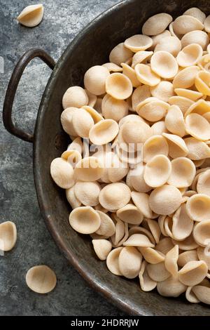 Pasta, Olecchiette, Nudeln, Pasta Stockfoto